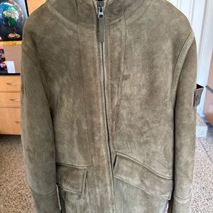Stone Island Ghost Suede Men's Olive Jacket